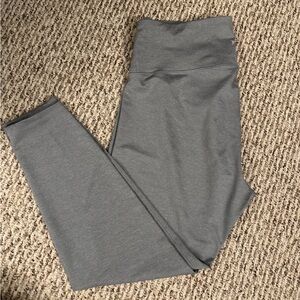 Gray High-Waisted Leggings